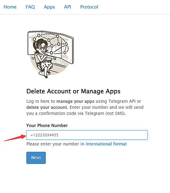 telegram 电报开发者API_ID 和 API_HASH 申请教程